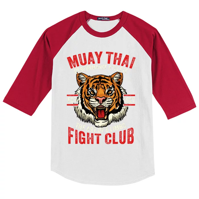 Muay Thai Thai Boxing Kids Colorblock Raglan Jersey