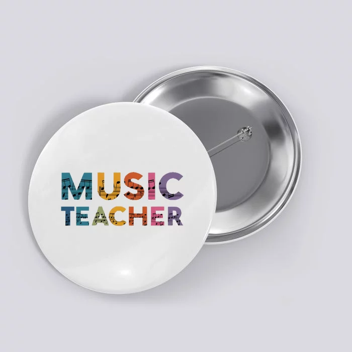 Music Teacher Teaching Teacher Life Music Lover Button