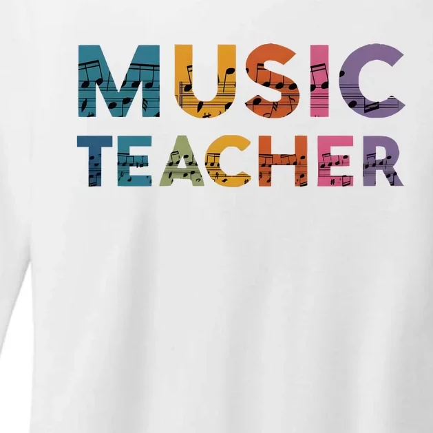 Music Teacher Teaching Teacher Life Music Lover Womens CVC Long Sleeve Shirt