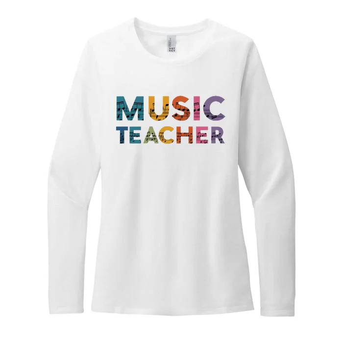 Music Teacher Teaching Teacher Life Music Lover Womens CVC Long Sleeve Shirt