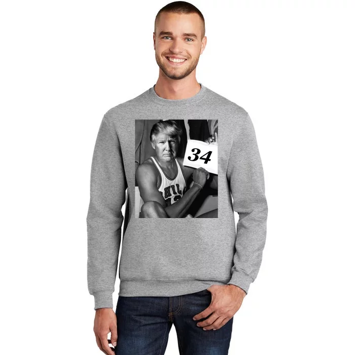 Mike Taddow Trump 340 Not Guilty Tall Sweatshirt