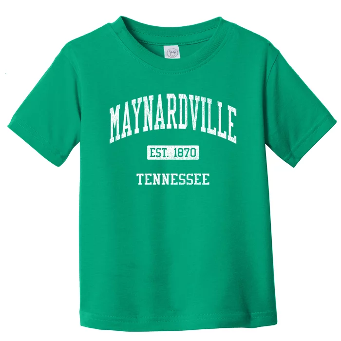 Maynardville Tennessee Tn Js04 Vintage Athletic Sports Toddler T-Shirt