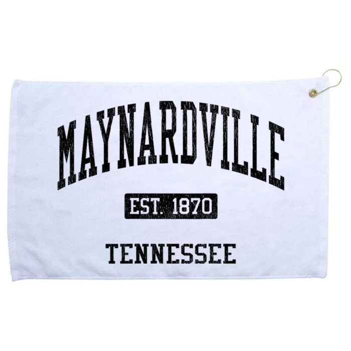 Maynardville Tennessee Tn Js04 Vintage Athletic Sports Grommeted Golf Towel