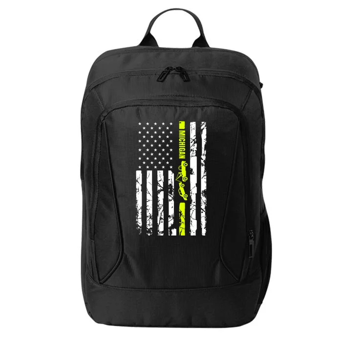 Michigan Tow Truck Driver Flag City Backpack