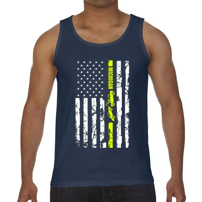 Michigan Tow Truck Driver Flag Comfort Colors® Tank Top