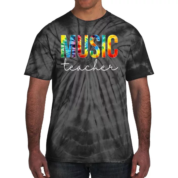 Music Teacher Tie Dye Appreciation Day Hello Back To School Tie-Dye T-Shirt