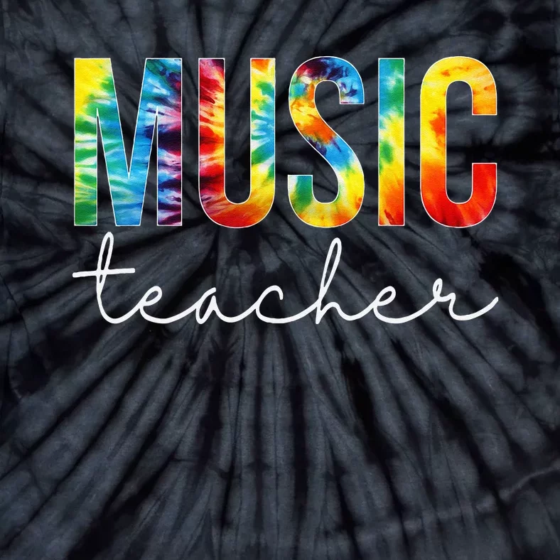 Music Teacher Tie Dye Appreciation Day Hello Back To School Tie-Dye T-Shirt