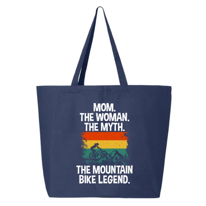 Mom The The Myth The Mountain Bike Legend Biking Mom Cool Gift 25L Jumbo Tote