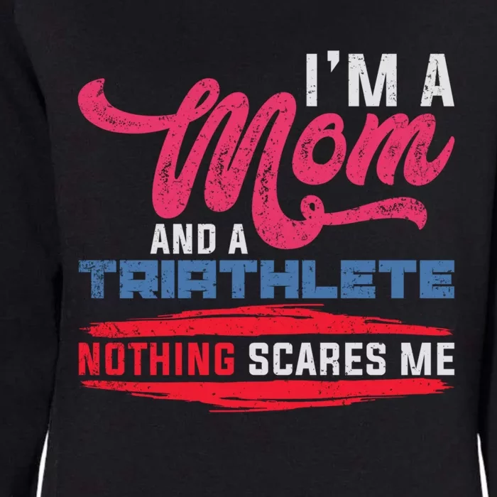 Mom Triathlete Triathlon Gift Womens California Wash Sweatshirt