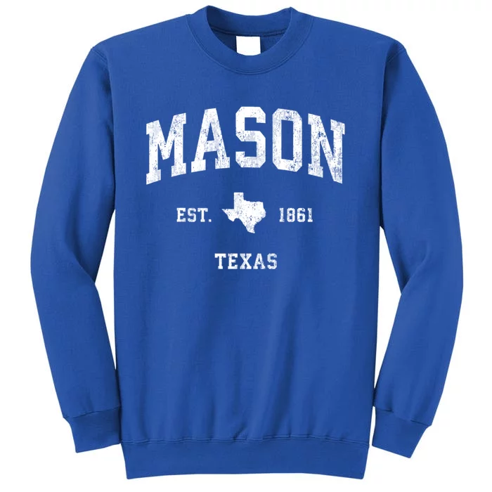 Mason Texas Tx Vintage Athletic Sports Tall Sweatshirt