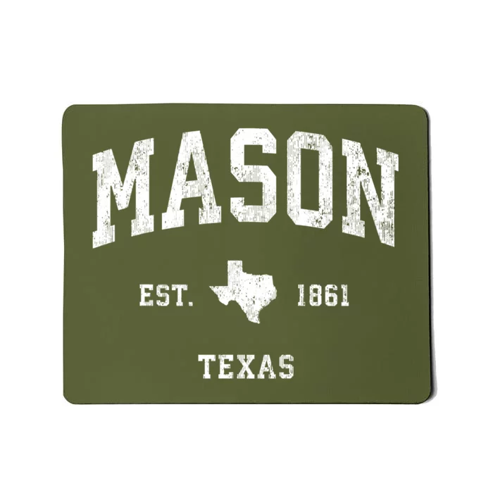 Mason Texas Tx Vintage Athletic Sports Mousepad