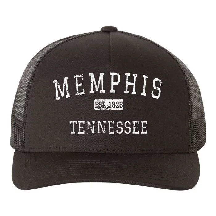 Memphis Tennessee TN Vintage Yupoong Adult 5-Panel Trucker Hat