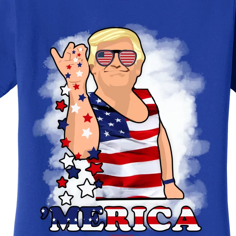 Merica Trump Usa America Nation Gift Women's T-Shirt