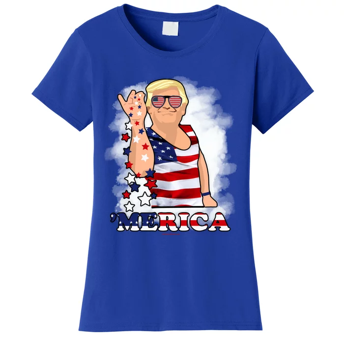 Merica Trump Usa America Nation Gift Women's T-Shirt