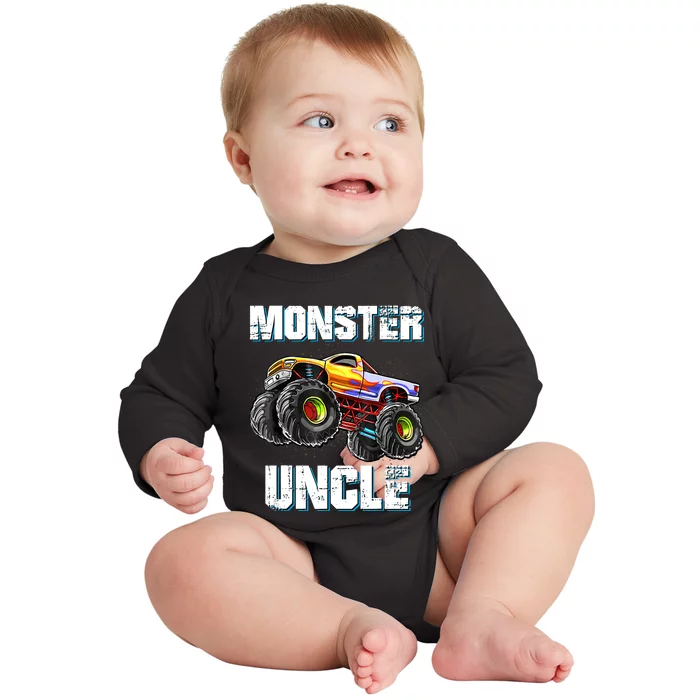 Monster Truck Uncle Baby Long Sleeve Bodysuit