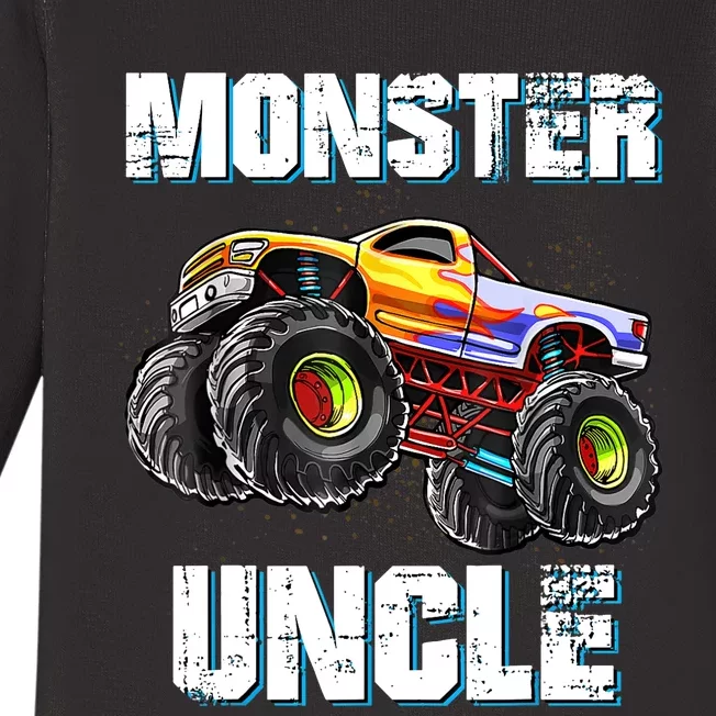 Monster Truck Uncle Baby Long Sleeve Bodysuit