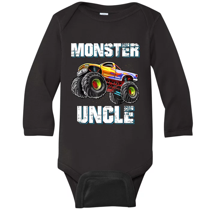 Monster Truck Uncle Baby Long Sleeve Bodysuit