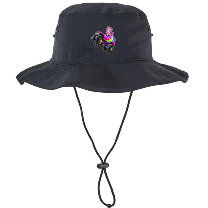 Monster Truck Unicorn Birthday Party Monster Truck Girl Legacy Cool Fit Booney Bucket Hat