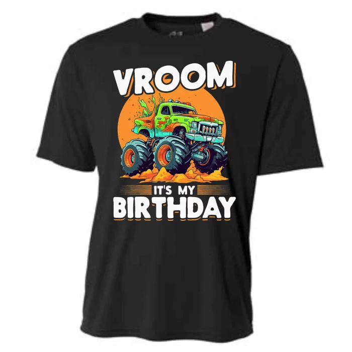 Monster Truck Vroom It´s my Birthday Cooling Performance Crew T-Shirt