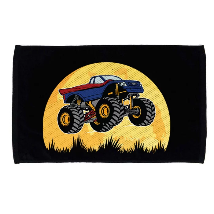 Monster Truck Vintage Superhero Cool Gift Microfiber Hand Towel