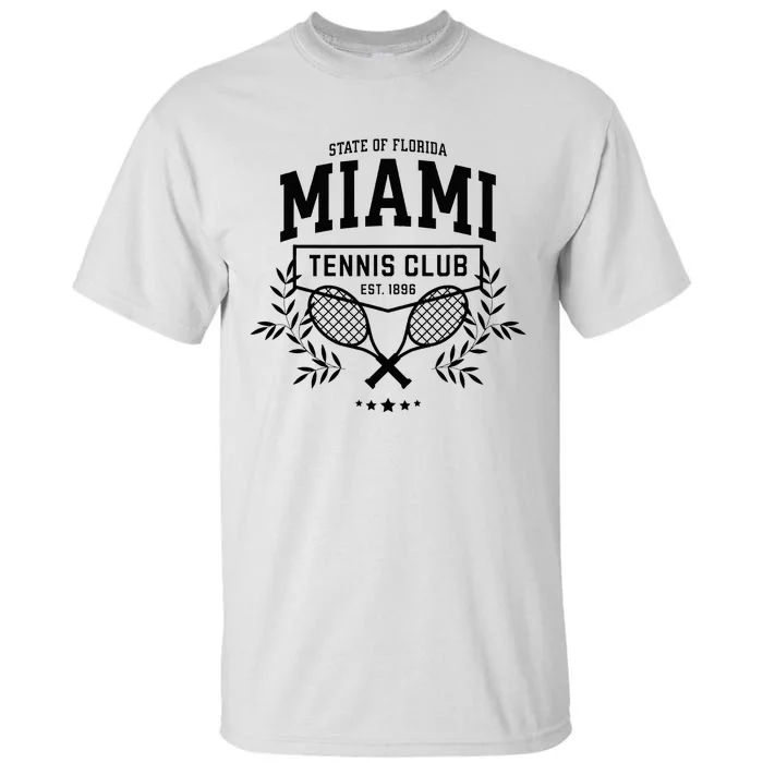 Miami Tennis Varsity Player Style Tall T-Shirt