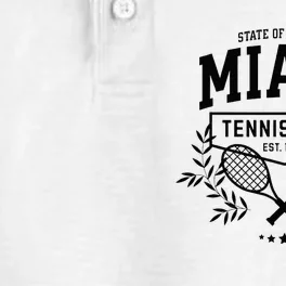 Miami Tennis Varsity Player Style Dry Zone Grid Performance Polo