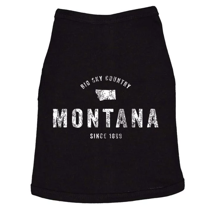 Montana T Vintage Sports Design Retro Mt Doggie Tank