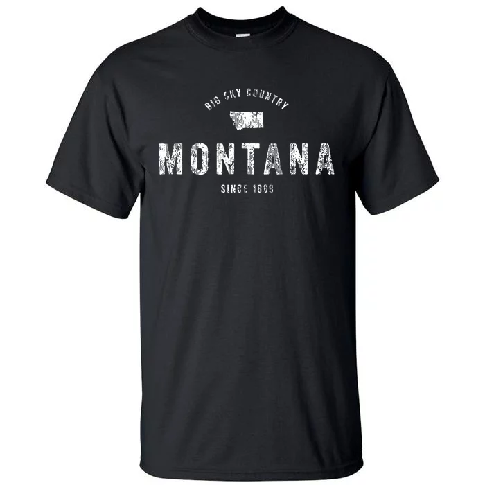 Montana T Vintage Sports Design Retro Mt Tall T-Shirt