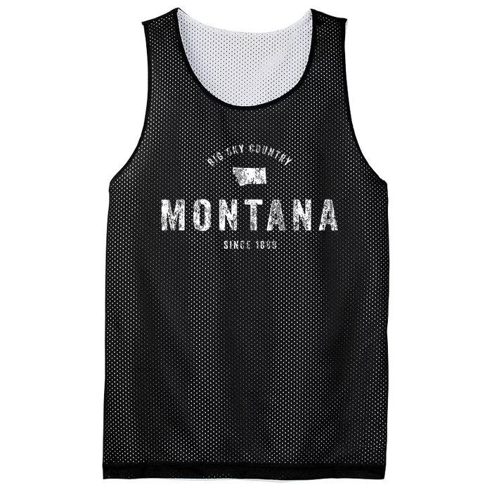 Montana T Vintage Sports Design Retro Mt Mesh Reversible Basketball Jersey Tank