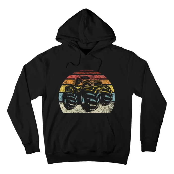 Monster Truck Vintage Retro Style Gift Hoodie