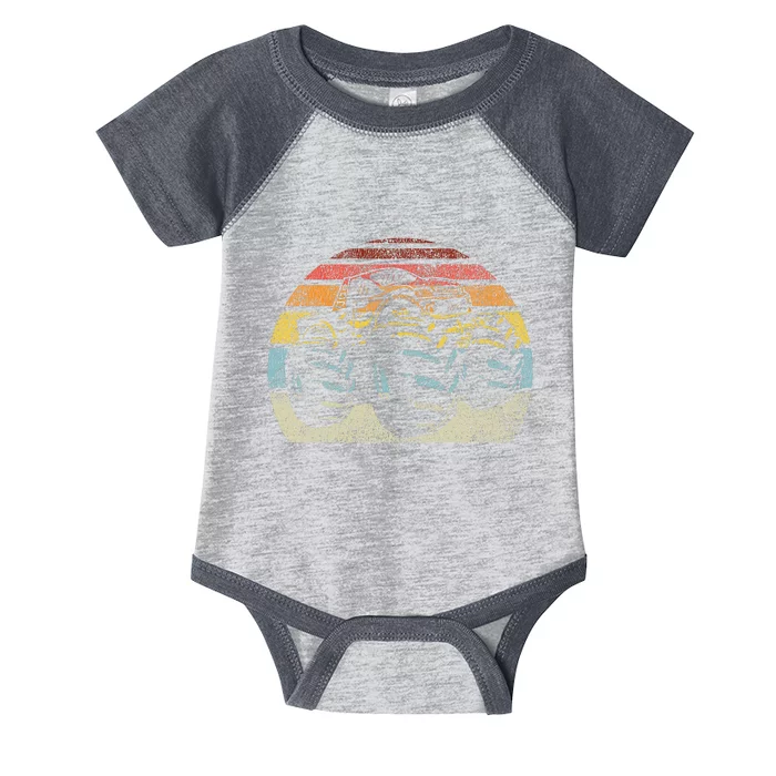 Monster Truck Vintage Retro Style Gift Infant Baby Jersey Bodysuit