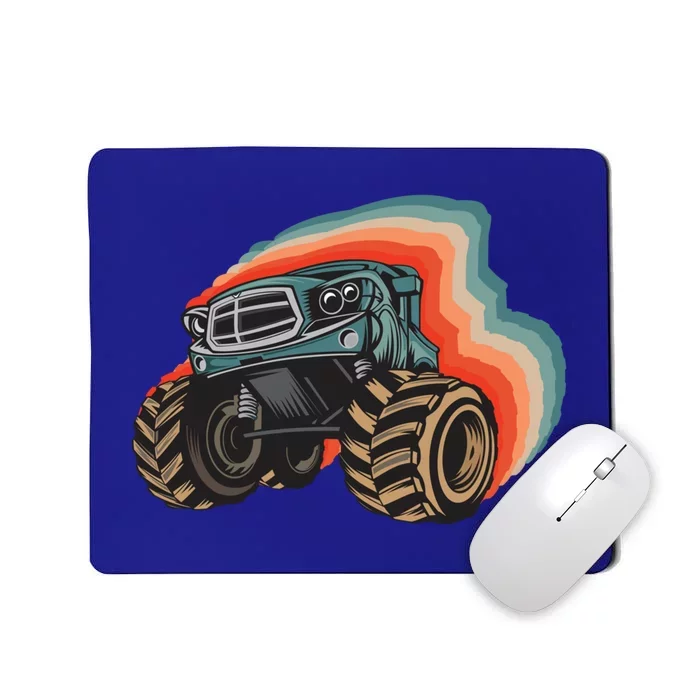 Monster Trucks Vintage Retro Vintage Monster Trucks Funny Gift Mousepad