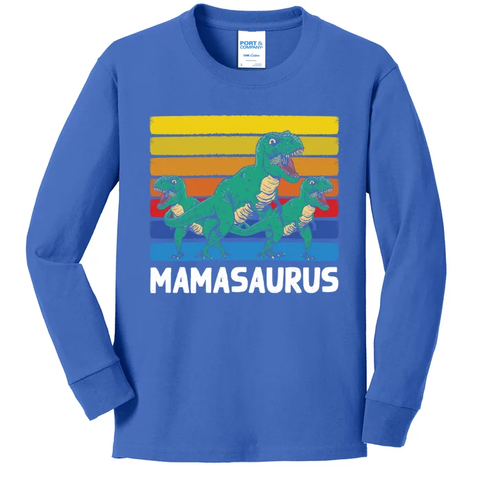 Mamasaurus Trex Velociraptor Raptor Mother Dinosaur 2 Meaningful Gift Kids Long Sleeve Shirt