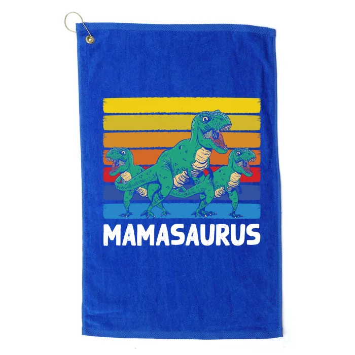 Mamasaurus Trex Velociraptor Raptor Mother Dinosaur 2 Meaningful Gift Platinum Collection Golf Towel