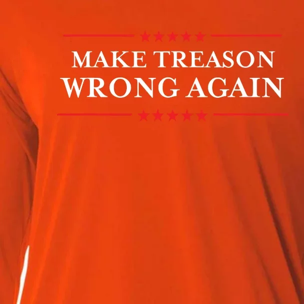 Make Treason Wrong Again Political Resist Lying Antitrump Cooling Performance Long Sleeve Crew