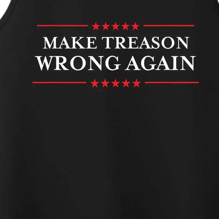 Make Treason Wrong Again Political Resist Lying Antitrump Performance Tank