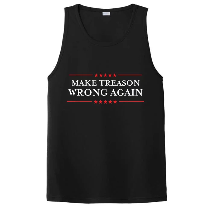 Make Treason Wrong Again Political Resist Lying Antitrump Performance Tank