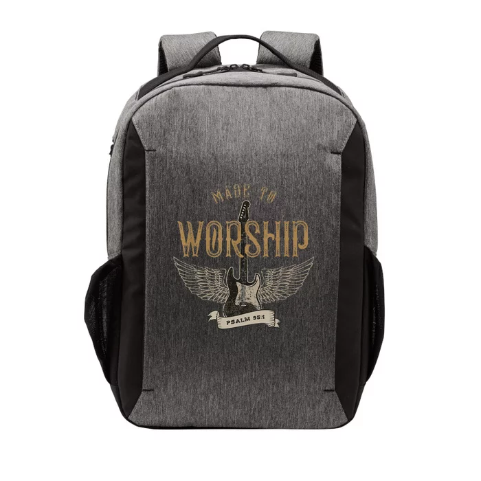 Made To Worship Psalm 95 1 Christian Worship Bible Verse Vector Backpack