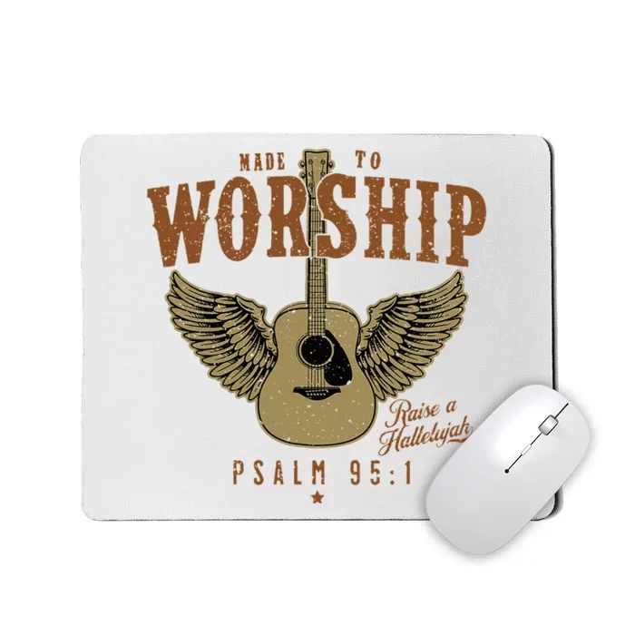 Made To Worship Psalm 95 Faith Christian Bible Verse Mousepad