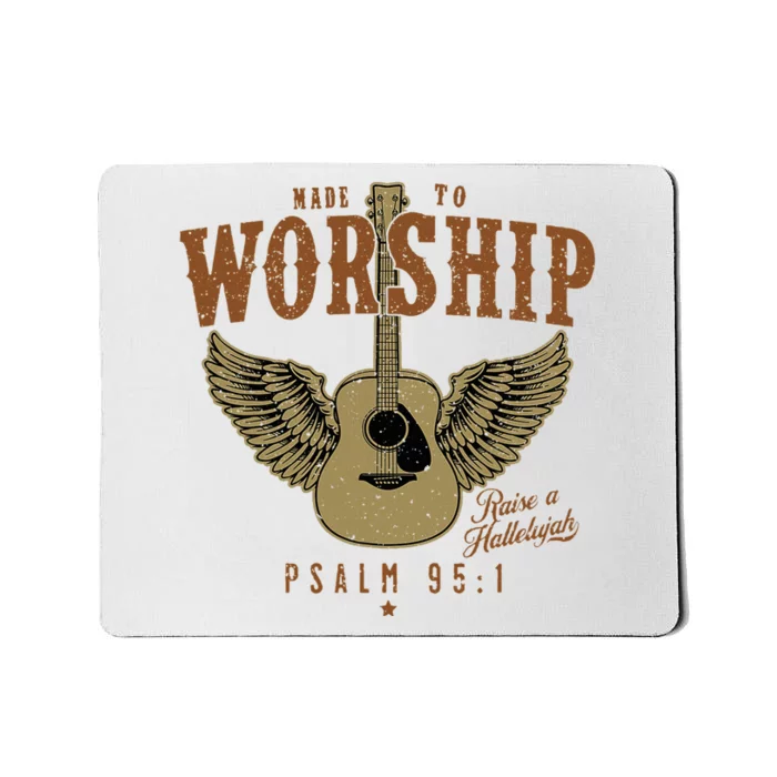 Made To Worship Psalm 95 Faith Christian Bible Verse Mousepad