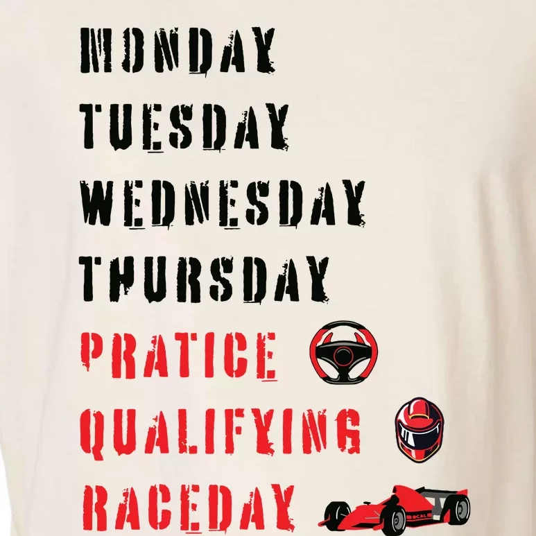 Monday Tuesday Wednesday Thursday Practice Qualifying Garment-Dyed Women's Muscle Tee