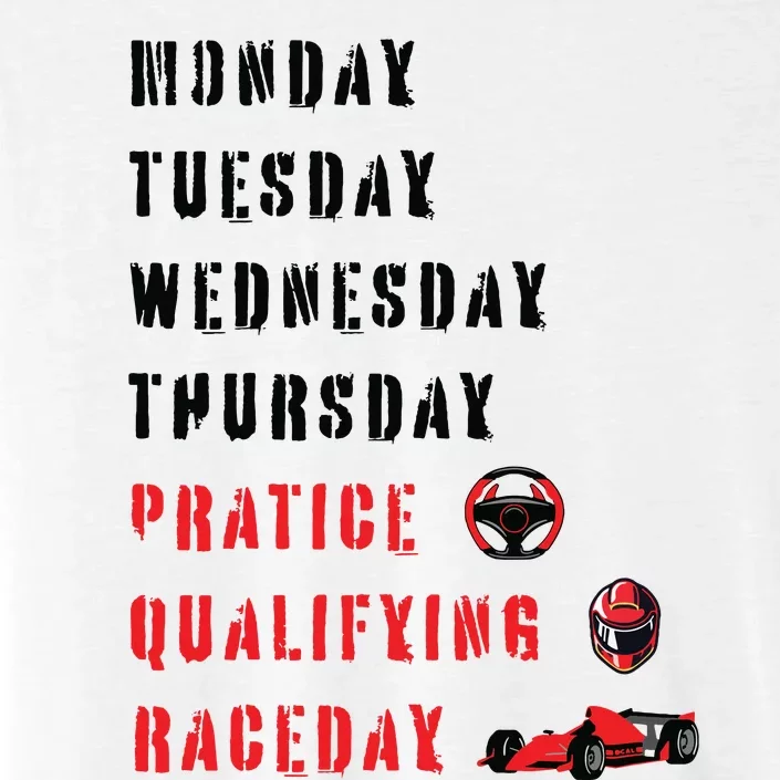 Monday Tuesday Wednesday Thursday Practice Qualifying ChromaSoft Performance T-Shirt