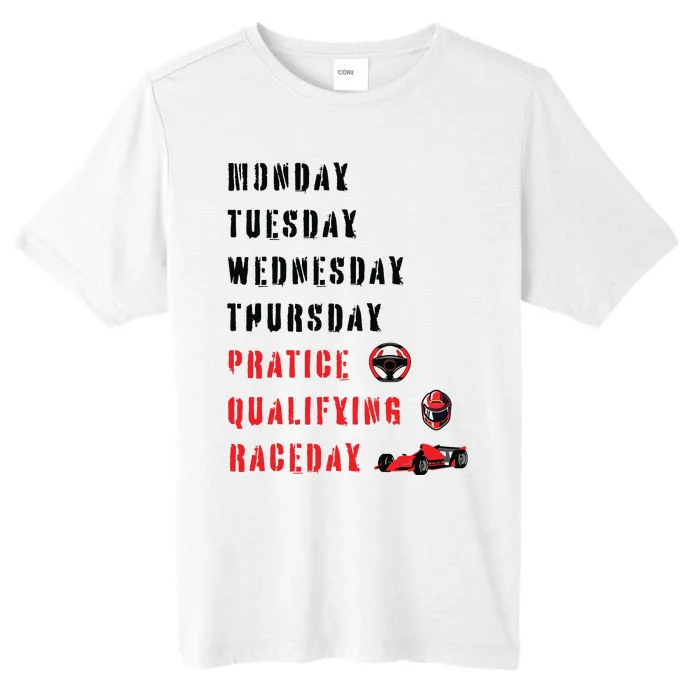 Monday Tuesday Wednesday Thursday Practice Qualifying ChromaSoft Performance T-Shirt