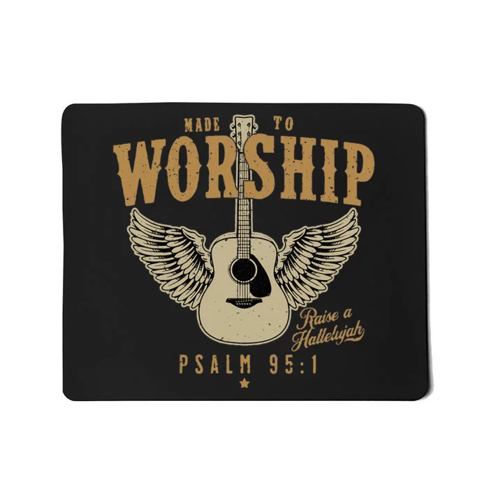 Made To Worship Psalm 95 Faith Christian Bible Verse Mousepad