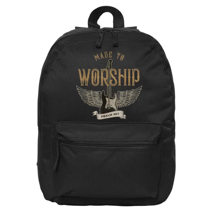 Made To Worship Psalm 95 1 Christian Worship Bible Verse 16 in Basic Backpack