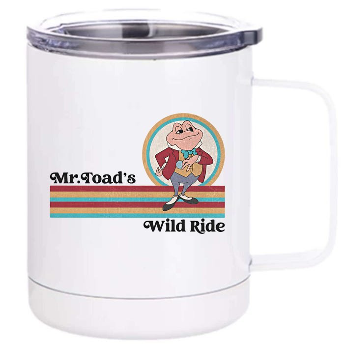 Mr Toads Wild Ride Retro Vintage Lover Funny Front & Back 12oz Stainless Steel Tumbler Cup