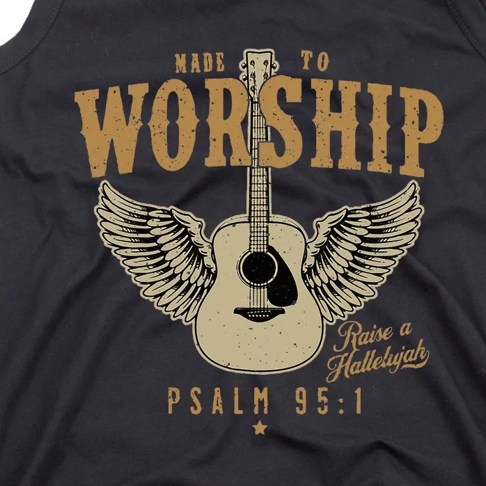 Made To Worship Psalm 95 Faith Christian Bible Verse Tank Top