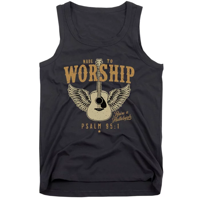 Made To Worship Psalm 95 Faith Christian Bible Verse Tank Top