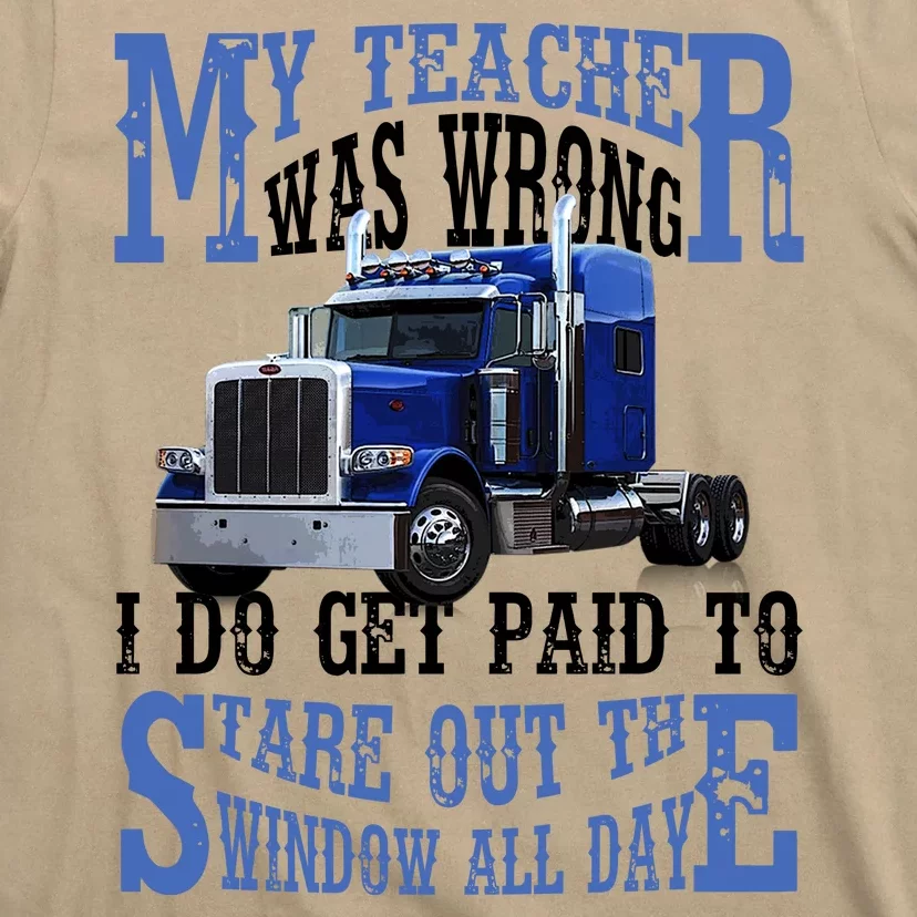 My Teacher Was Wrong Trucker Funny T-Shirt