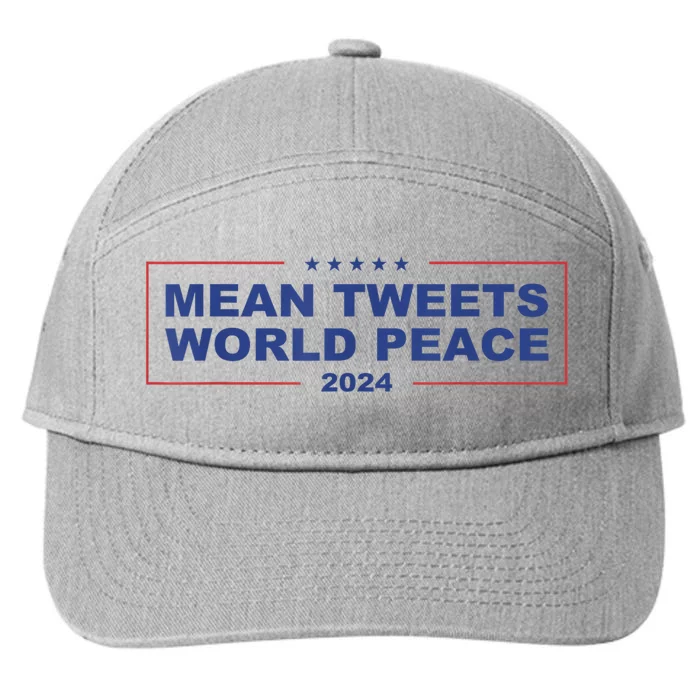 Mean Tweets World Peace 2024 7-Panel Snapback Hat